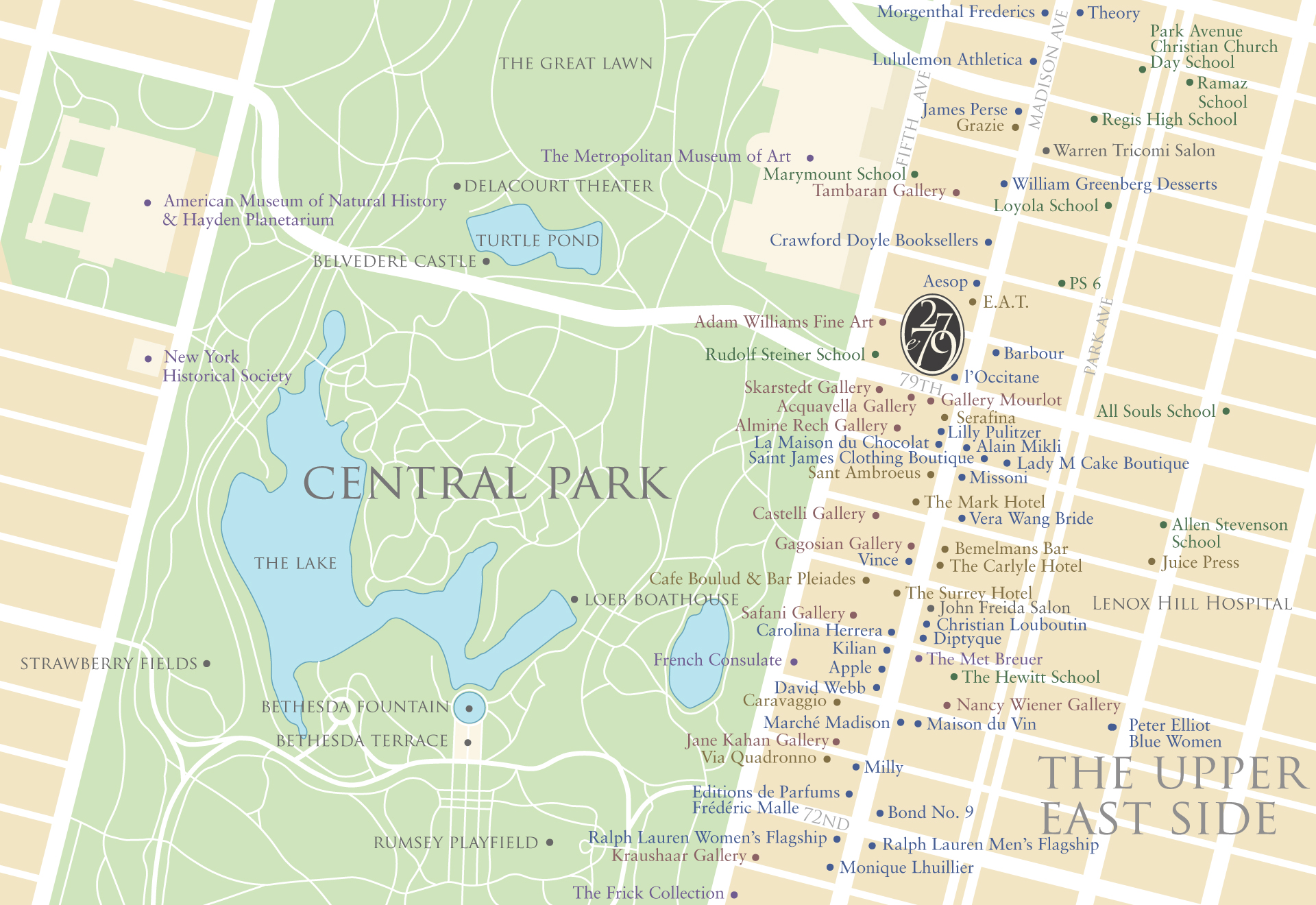 Upper East Side Apartments For Sale Central Park Map