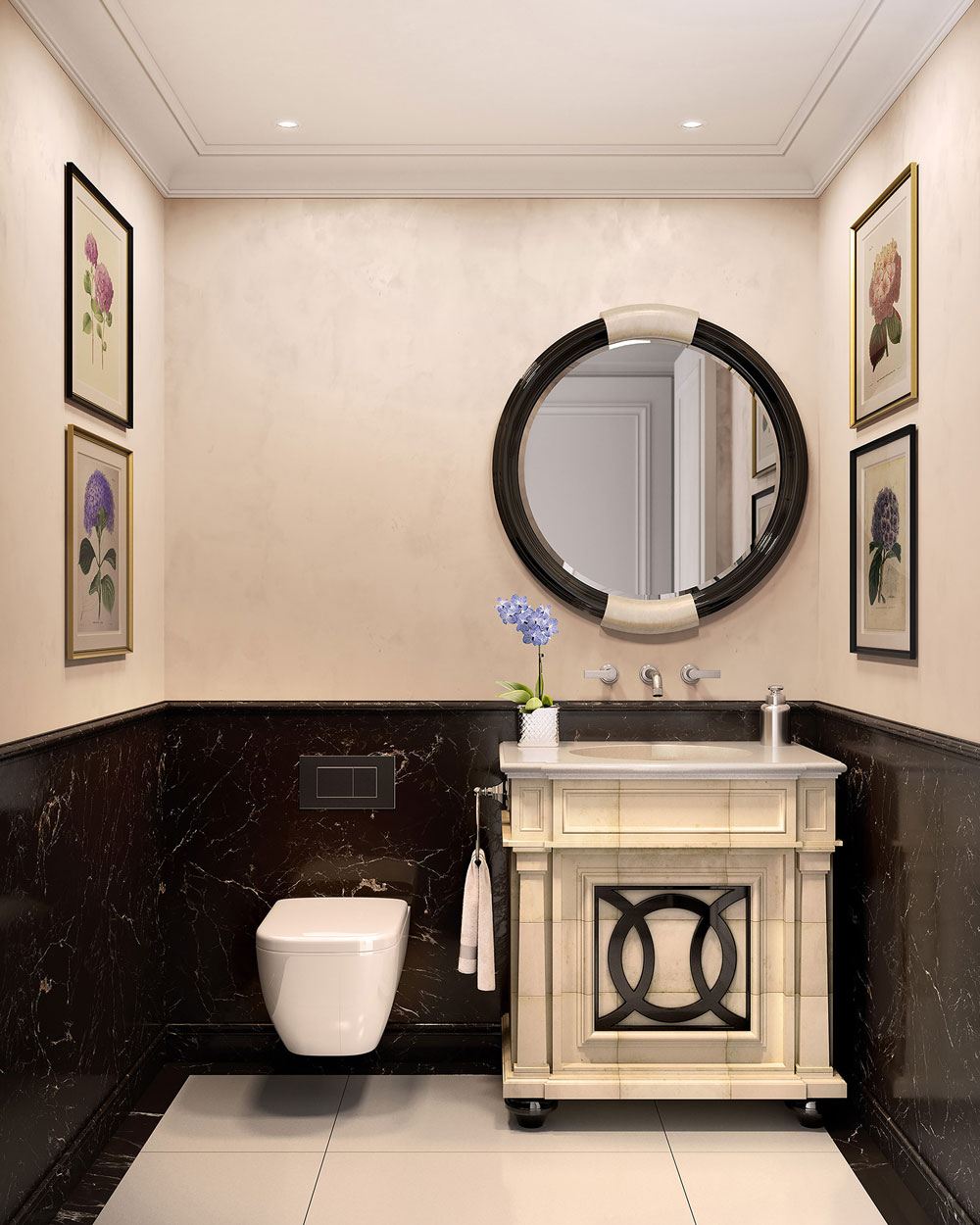 Upper East Side Luxury Apartments Powder Rooms